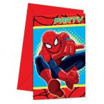 Decorata Party Cartões e Envelopes de Convite para festa / Invitations Party (6UN) Homem-Aranha Spiderman Ultra