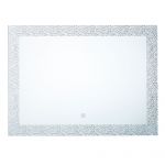 Beliani Espelho de Parede 60 X 80 cm com led Sistema Anti Embaciamento Acessório para Casa de Banho 4x80x60 - 4251682268394