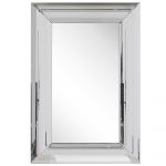 Beliani Espelho de Parede Prateado Retangular 60 X 90 cm Estilo Moderno 4x60x90 - 4251682237192