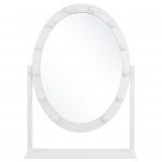 Beliani Espelho de Pé Branco com Moldura em Metal com Iluminação led 50 X 60 cm Ideal para Colocar Sobre um Móvel 3x55x60 - 4251682221009