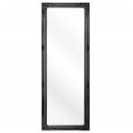 Beliani Espelho de Parede Preto com Moldura de Plástico 50 X 130 cm Estilo Barroco 3x50x130 - 4251682222174