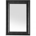 Beliani Espelho de Parede Preto com Moldura em Material Sintético 51 X 141 cm Estilo Minimalista 3x60x90 - 4260580929108