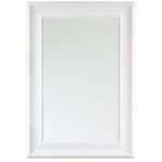 Beliani Espelho de Parede Branco com Moldura em Material Sintético 60 X 90 cm Estilo Minimalista 3x60x90 - 4260580928880