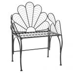 Beliani Cadeira de Jardim em Metal Preto com Apoio de Braços de Exterior em Estilo Retro Vintage XX - 4255664820167