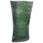 Beliani Vaso de Vidro Verde 26 cm Decoração de Mesa Casa Decoração Moderna Design 9x17x26 - 4251682294898