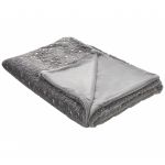 Beliani Cobertor em Poliéster Cinzento 150 X 200 cm Padrão de Estrelinhas Douradas Colcha Manta Quarto Sala 200x150x1 - 4251682276689