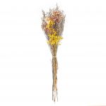 Beliani Ramo de Flores Secas Laranjas e Amarelas Flores Secas Naturais 65 cm Envolto em Papel Castanho Decoração de Mesa Natural 7x15x65 - 4251682291484