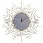 Beliani Relógio de Parede Dourado Moldura de Ferro com Números Redondos de 45 cm de Desenho Clássico 3x45x45 - 4251682242394