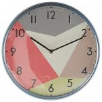 Beliani Relógio de Parede em Metal Mostrador Multicolor com Vidro Protetor ø 33 cm Design Moderno Estilo Retro 6x33x33 - 4251682242196