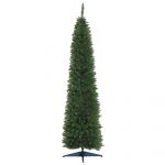 HomCom Árvore de Natal Artificial 210cm Ignífugo com 499 Pontas de Ramo Pvc e Suporte de Metal Decoração de Natal para Interiores - 830-196