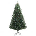 vidaXL Árvore de Natal Artificial Articulada com Bagas Vermelhas 150 cm - 356732