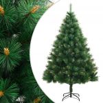 vidaXL Árvore de Natal Artificial Articulada com Suporte 240 cm - 356754