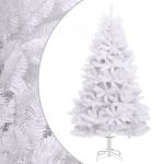 Árvore de Natal Artificial Articulada com Suporte 240 cm Branco - 357788