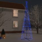 Árvore de Natal em Cone 3000 Luzes led 230x800 cm Azul - 343515