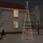 Árvore de Natal em Cone 3000 Luzes led 230x800 cm Colorido - 343516