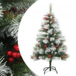 Árvore de Natal Artificial Articulada com Pinhas e Bagas 150 cm - 357711