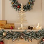 Árvore de Natal Decorativa 60 cm Madeira de Pinho Maciça - 357993