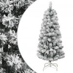 Árvore de Natal Artificial Articulada com Flocos de Neve 120 cm - 358379