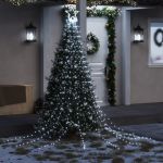 Iluminação P/ Árvore de Natal 320 Luzes led 375cm Branco Frio - 356924