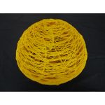 Luziber Bola 3D decorativa PVC Amarelo 50cm - HGBOLA003