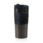 Bodum Travel Mug Travel Mug com Tampa, Parede Dupla, Aço Inoxidável, 0.35 L, Cinza Metálico