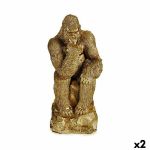 Gift Decor Figura Decorativa Gorila Dourado 205 X 47 X 235 - Gy001s3625902
