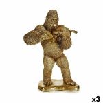Gift Decor Figura Decorativa Gorila Violino Dourado 16 X 40 - Gy001s3625901