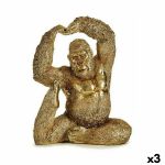 Gift Decor Figura Decorativa Yoga Gorila Dourado 14 X 30 X 2 - Gy001s3625897