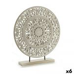 Gift Decor Figura Decorativa Mandala Branco 7 X 49 X 44 cm - Gy001s3625331