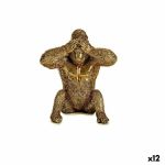 Gift Decor Figura Decorativa Gorila Dourado Resina (9 X 18 X. - Gy001s3617935