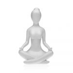 Versa Figura Decorativa Branco Yoga 12 X 20 X 10 - Gy001s3410062
