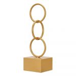 Gift Decor Figura Decorativa Aros Dourado Metal (12,5 X 40,5. - Gy001s3611210