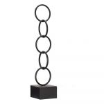 Gift Decor Figura Decorativa Aros Preto Metal (12,5 X 60,5 X. - Gy001s3611209
