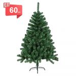 Klack Árvore de Natal PVC Reutilizável e Fácil de Montar Verde 60 cm