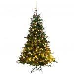 VidaXL Árvore Natal Artificial Articulada com 300 Luzes led + Bolas 240cm - 3210491