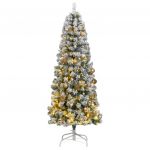 VidaXL Árvore Natal Artificial Articulada com 300 Luzes led + Bolas 240cm - 3210494