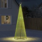VidaXL Árvore de Natal Luminosa em Cone 688 Leds 300 cm Branco Quente - 358068