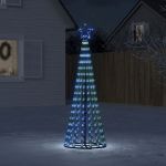 VidaXL Árvore de Natal Luminosa em Cone 275 Luzes LED 180 cm Azul - 358066