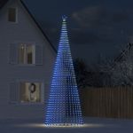 VidaXL Árvore de Natal Luminosa em Cone 1544 Luzes LED 500 cm Azul - 358074