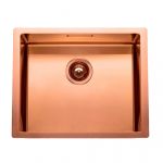 Rodi Lava Louça Box Lux 50 Copper Cobre com Válvula Cesta