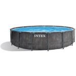 Intex Piscina Premium Frame Pool Set Prism Greywood, Ø 457 X 122cm Gre - 126742GN
