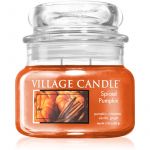 Village Candle Spiced Pumpkin Vela Perfumada (glass Lid) 262g