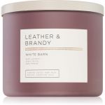 Bath & Body Works Leather & Brandy Vela Perfumada 411g