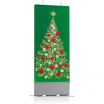 Flatyz Holiday Gold Christmas Tree Vela 6x15 cm
