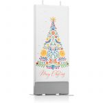 Flatyz Holiday Merry Christmas Color Tree Vela 6x15 cm