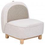 Beliani Cadeira para Criança Faborg de Poliéster Creme 50x47x56