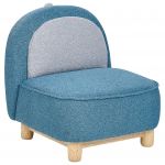 Beliani Cadeira para Criança Faborg de Poliéster Azul 50x47x56