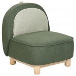 Beliani Cadeira para Criança Faborg de Poliéster Verde 50x47x56