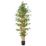 Beliani Planta Artificial Bamboo de Material Sintético Verde 85x85x220