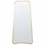 Beliani Espelho Decorativo Moderno Levet de Ferro Dourado 58x3x122